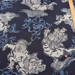 Cotton dobby printed fabric Lion - nomura tailor