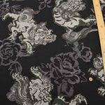 Cotton dobby printed fabric Lion - nomura tailor