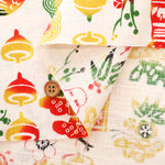 Cotton Dobby Printed Fabric - Japanese Pattern Auspicious Motifs - nomura tailor