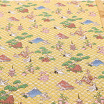 Cotton Dobby Printed Fabric - Japanese Pattern Japanese Style Art - nomura tailor