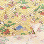 Cotton Dobby Printed Fabric - Japanese Pattern Japanese Style Art - nomura tailor