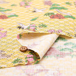 Cotton Dobby Printed Fabric - Japanese Pattern Japanese Style Art - nomura tailor