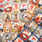 Cotton Dobby Printed Fabric - Japanese Pattern Karuta - nomura tailor