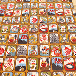 Cotton Dobby Printed Fabric - Japanese Pattern Karuta - nomura tailor