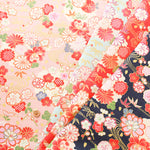 Cotton Dobby Fabric - Streamline Flower - nomura tailor