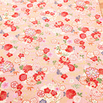 Cotton Dobby Fabric - Streamline Flower - nomura tailor