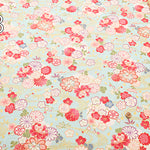Cotton Dobby Fabric - Streamline Flower - nomura tailor