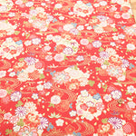 Cotton Dobby Fabric - Streamline Flower - nomura tailor
