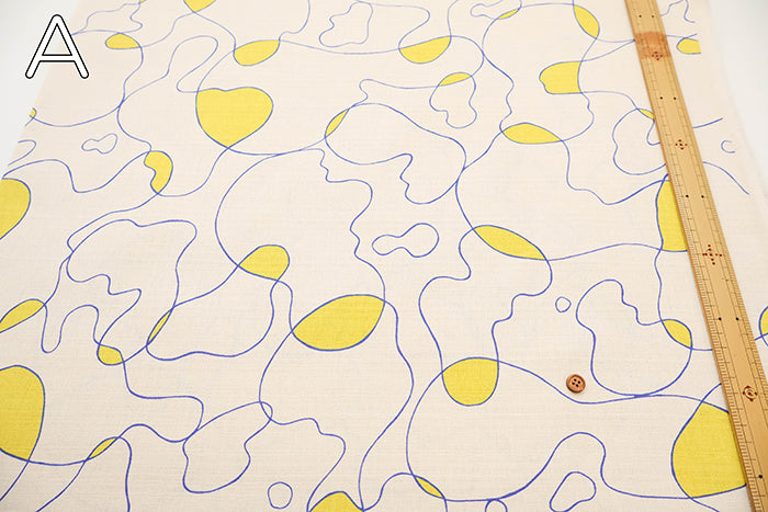 Cotton Baniran Printed Fabric - Line - nomura tailor