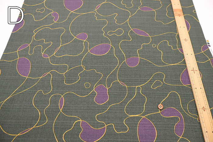Cotton Baniran Printed Fabric - Line - nomura tailor