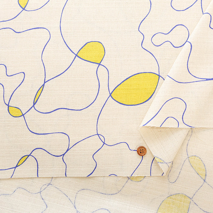 Cotton Baniran Printed Fabric - Line - nomura tailor