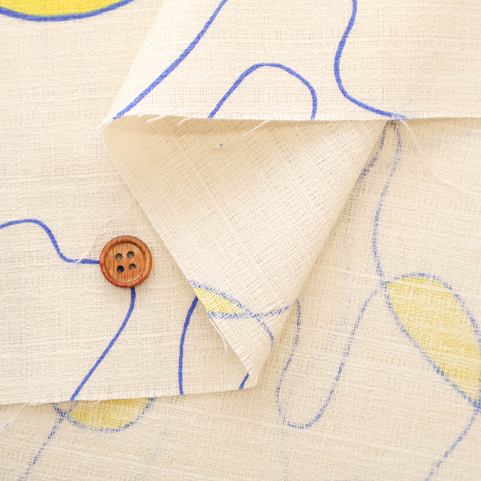 Cotton Baniran Printed Fabric - Line - nomura tailor