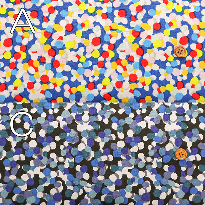 40"Cotton Broad Printed Fabric - Dots - nomura tailor