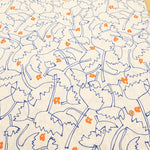 40"Cotton Broad Printed Fabric - Flowers - nomura tailor