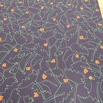 40"Cotton Broad Printed Fabric - Flowers - nomura tailor