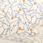 40"Cotton Broad Printed Fabric - Flowers - nomura tailor