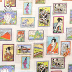 60" Cotton Lawn Printed Fabric - Japanese Painting - nomura tailor