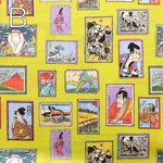 60" Cotton Lawn Printed Fabric - Japanese Painting - nomura tailor