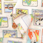 60" Cotton Lawn Printed Fabric - Japanese Painting - nomura tailor