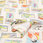 60" Cotton Lawn Printed Fabric - Japanese Painting - nomura tailor