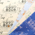 60"Cotton Lawn Printed Fabric 潜水艦 - nomura tailor