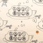 60"Cotton Lawn Printed Fabric 潜水艦 - nomura tailor