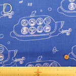 60"Cotton Lawn Printed Fabric 潜水艦 - nomura tailor