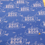 60"Cotton Lawn Printed Fabric 潜水艦 - nomura tailor