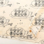 60"Cotton Lawn Printed Fabric 潜水艦 - nomura tailor