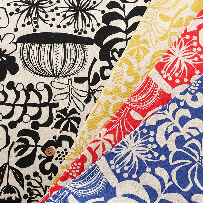 C/L  Canvas Fabric - Plants - nomura tailor