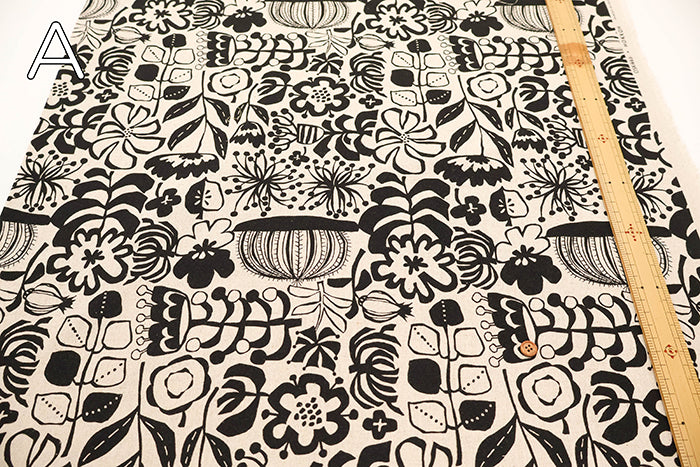 C/L  Canvas Fabric - Plants - nomura tailor