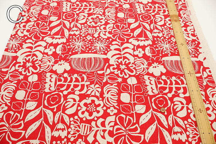 C/L  Canvas Fabric - Plants - nomura tailor