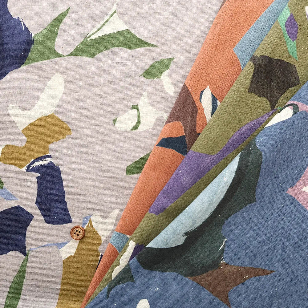 C/L Sheeting Printed Fabric フラワーペイント - nomura tailor