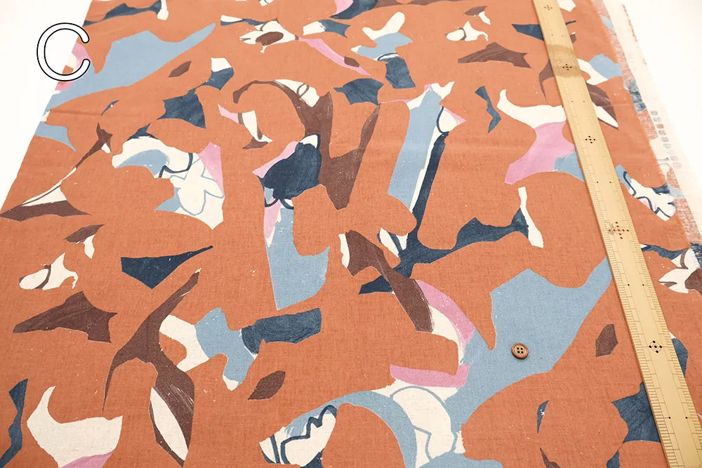 C/L Sheeting Printed Fabric フラワーペイント - nomura tailor