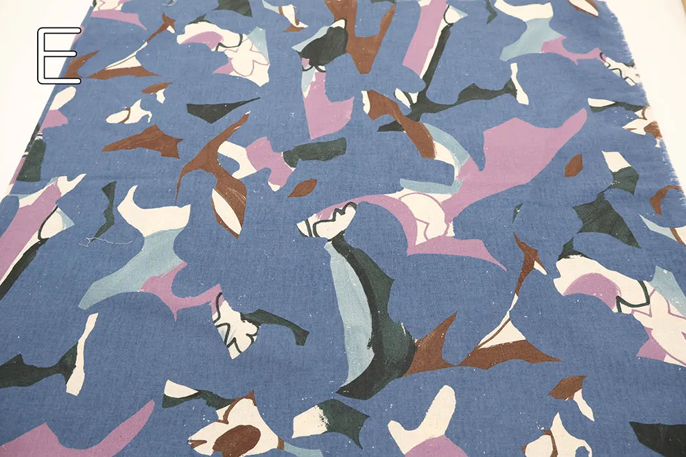 C/L Sheeting Printed Fabric フラワーペイント - nomura tailor