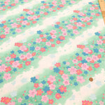 Cotton Shantung Printed Fabric - Cherry Blossom - nomura tailor