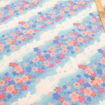 Cotton Shantung Printed Fabric - Cherry Blossom - nomura tailor