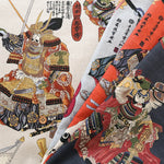 Cotton Dobby Printed Fabric - Battle Scene - nomura tailor