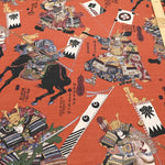 Cotton Dobby Printed Fabric - Battle Scene - nomura tailor
