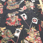 Cotton Dobby Printed Fabric - Battle Scene - nomura tailor