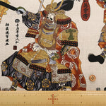 Cotton Dobby Printed Fabric - Battle Scene - nomura tailor