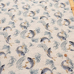 Cotton Dobby Printed Fabric - Carp - nomura tailor