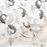Cotton Dobby Printed Fabric - Carp - nomura tailor