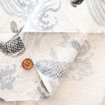 Cotton Dobby Printed Fabric - Carp - nomura tailor