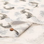 Cotton Dobby Printed Fabric - Carp - nomura tailor