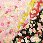 Cotton Dobby Printed Fabric - Flower - nomura tailor