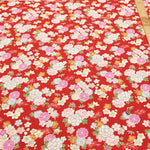 Cotton Dobby Printed Fabric - Flower - nomura tailor