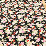 Cotton Dobby Printed Fabric - Flower - nomura tailor