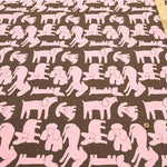 40"Cotton Broad Printed Fabric - Dog - nomura tailor