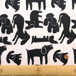 40"Cotton Broad Printed Fabric - Dog - nomura tailor